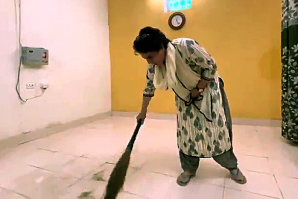 Detained Priyanka Gandhi Vadra's sweeping picture goes viral