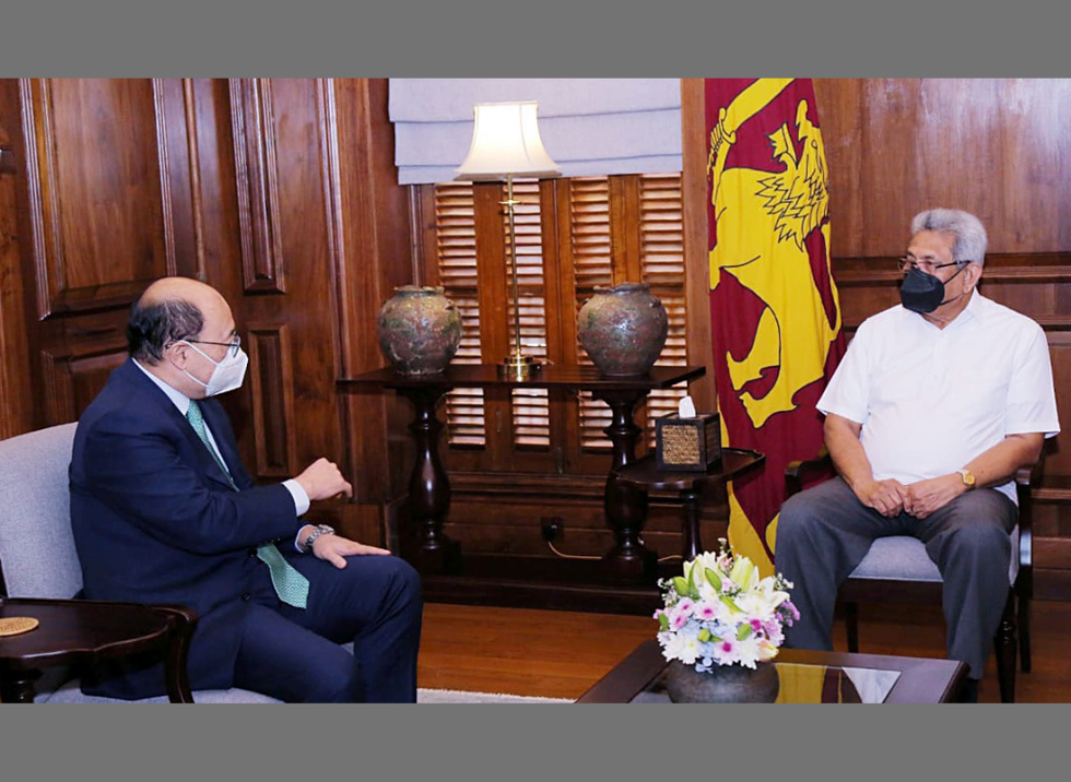 Indian foreign secretary meets Sri Lankan president