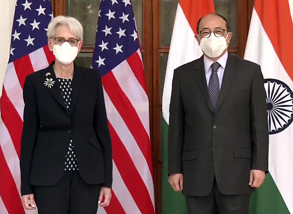 Wendy Sherman gives strong message to China from India