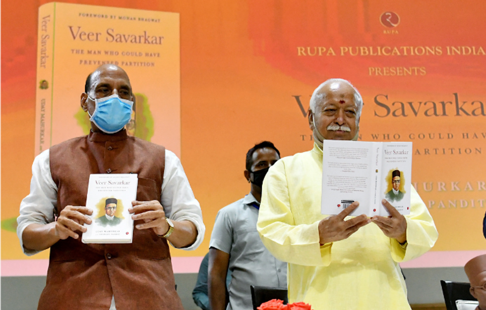 Controversy after Rajnath Singh hails Veer Savarkar