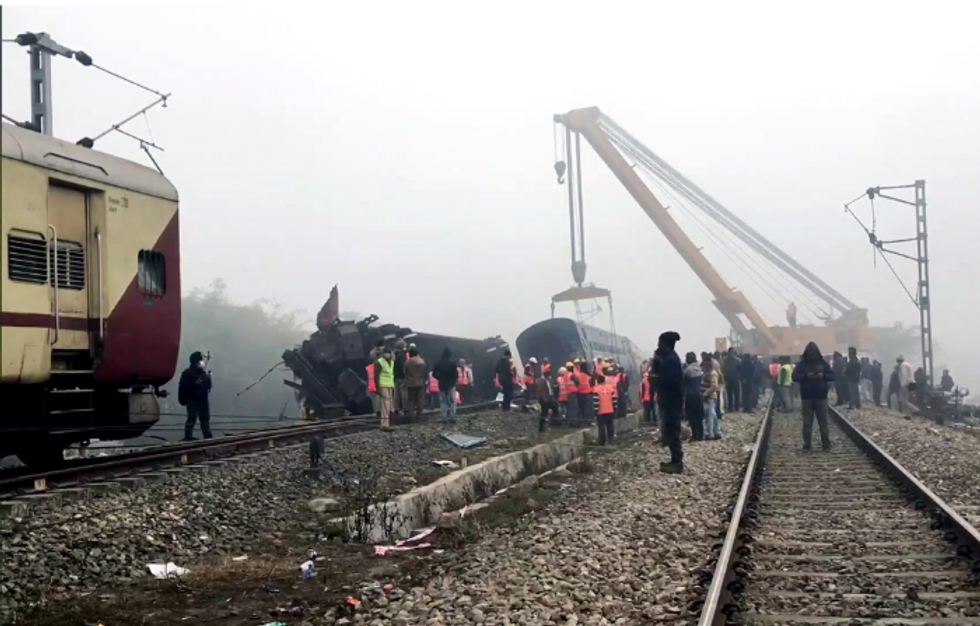 Nine killed as passenger train derails in India's Bengal