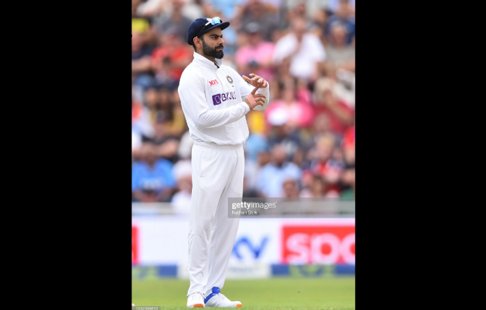 Edgbaston Test: Virat Kohli gives a flying kiss but not to his wife Anushka Sharma