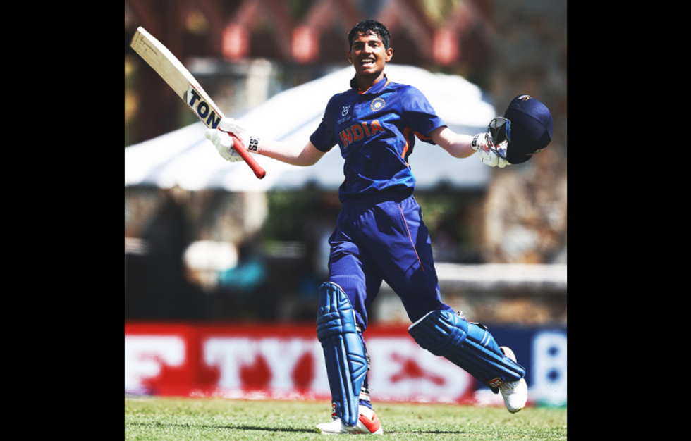 Skipper Yash Dhull slams ton to take India to U19 WC final