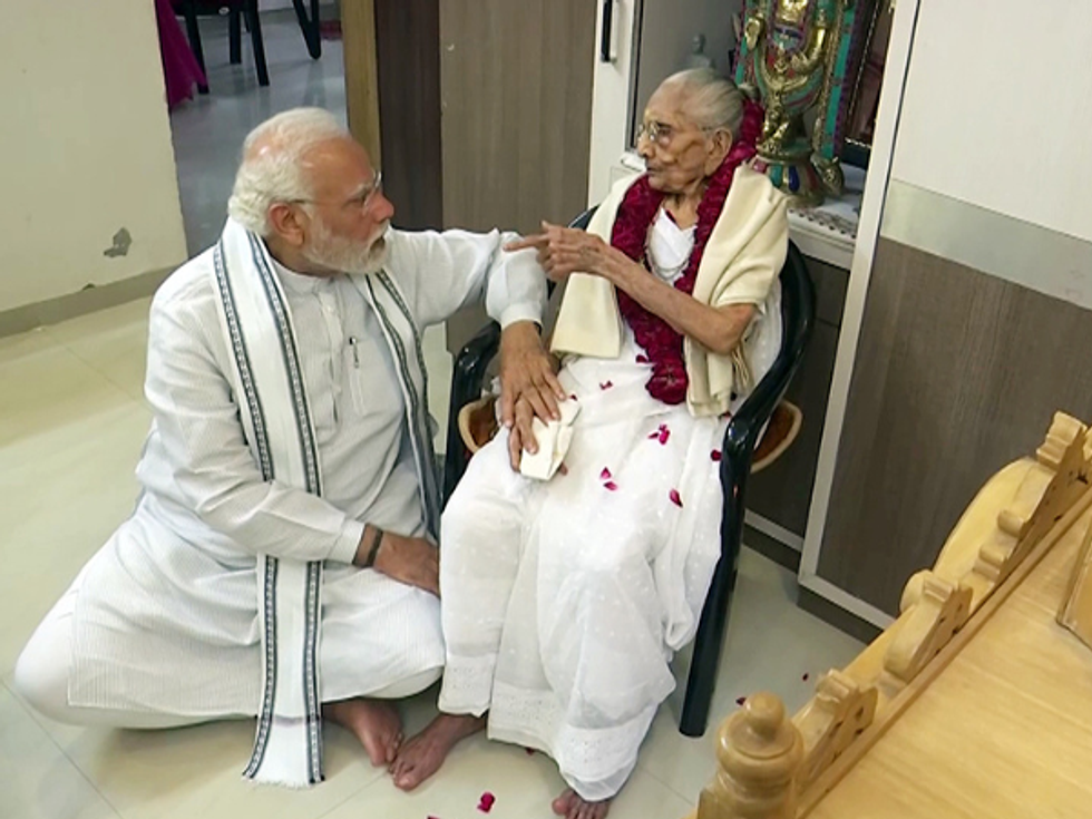 Heeraben, 99-year-old mother of PM Modi, hospitalised in Ahmedabad; condition stable, say doctors