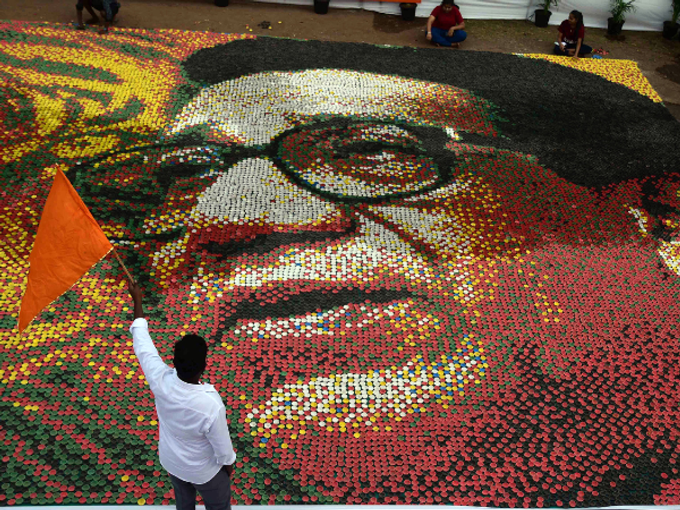 Shiv Sena, the Indian party which is half in power and half not, set for symbol fight