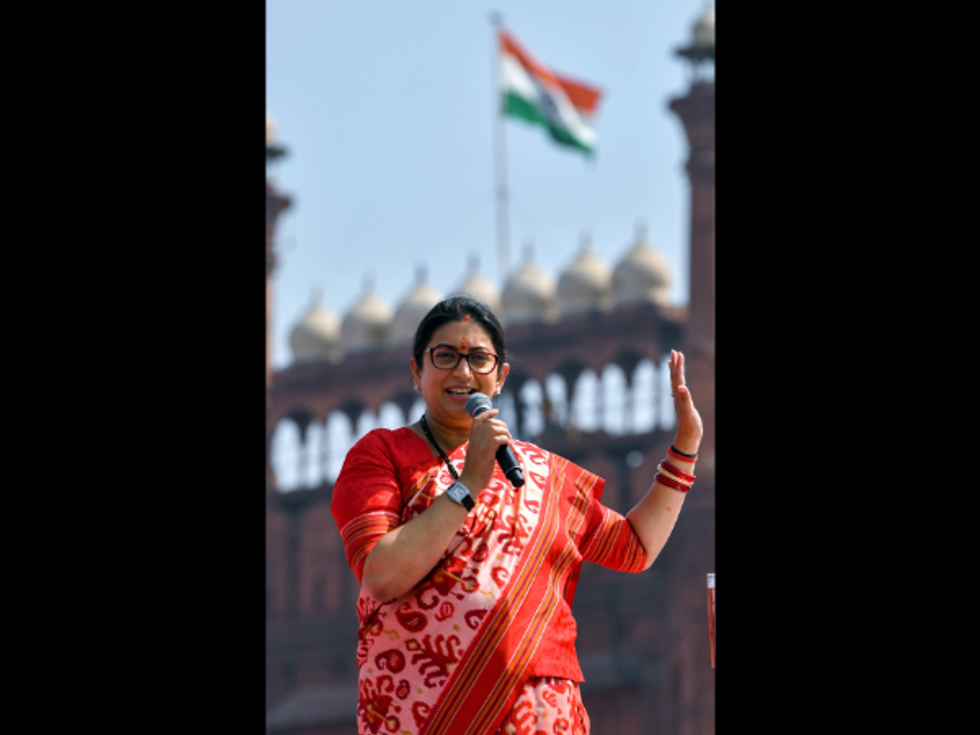 Rahul Gandhi politically unproductive, trying to bring down parliament productivity: Smriti Irani