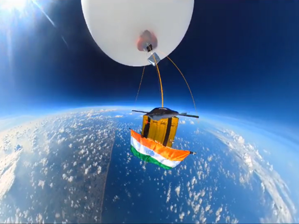 On 76th Independence Day, Indian Tricolour flutters at space edge