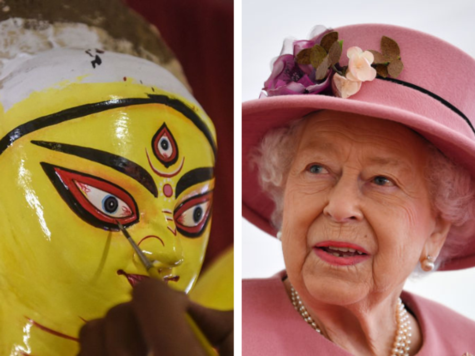 Kolkata Durga Puja honours Queen Elizabeth II by making goddess idol after her