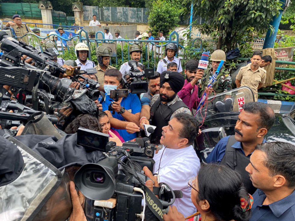 'Don't touch my body, I am a male', Indian politician tells woman cop in Bengal protest rally