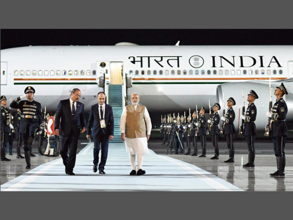PM Modi reaches Samarkand, Uzbekistan, for SCO summit