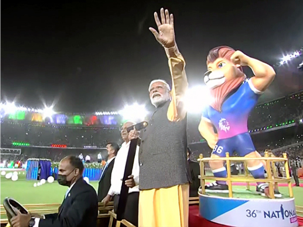 PM Modi inaugurates India's National Games event at Gujarat stadium named after him