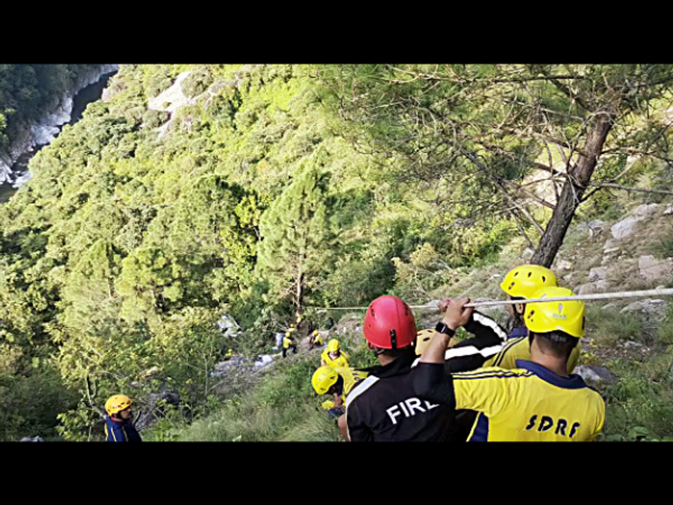 Wedding bus falls into gorge in India's Himalayan state: At least 31 dead