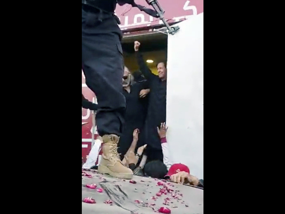 WATCH: The moment when former Pakistan PM Imran Khan was shot at