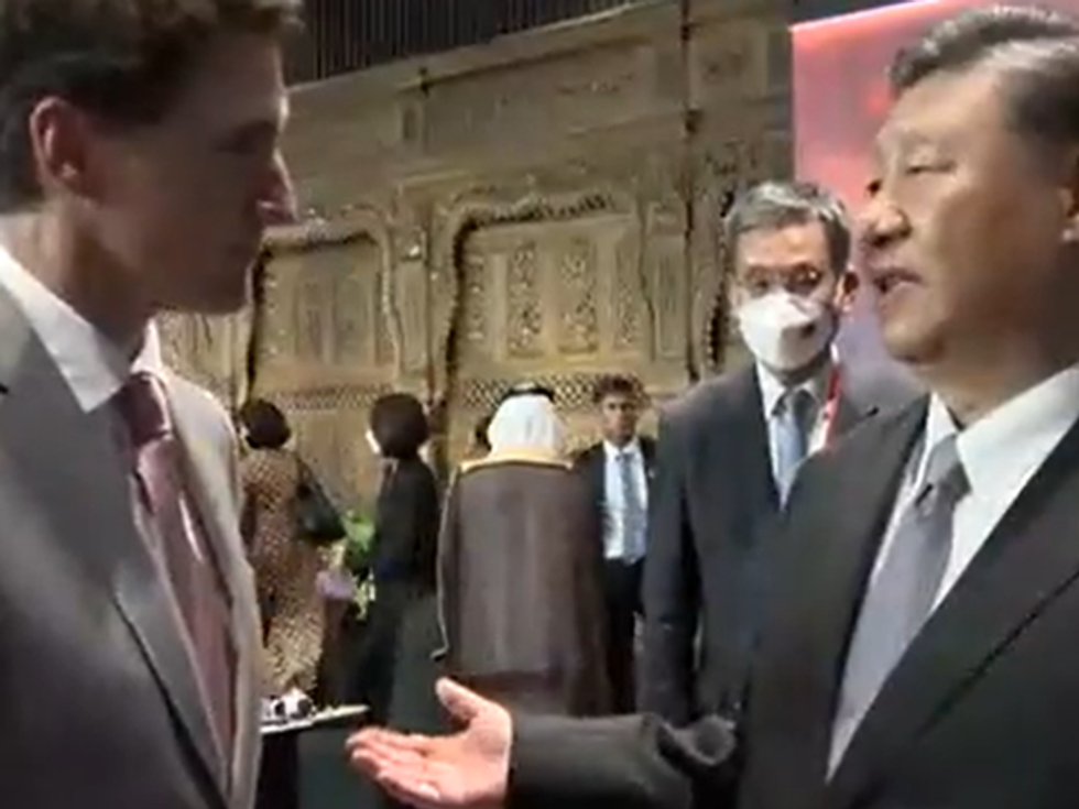 WATCH: China's Xi Jinping speaks angrily with Canadian PM Trudeau at G20 over media 'leaks'