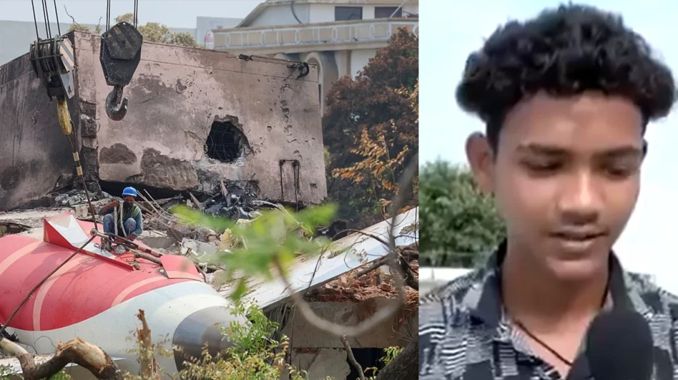 “He couldn’t eat or speak for hours”: Teen who filmed Air India crash left pale and shaken