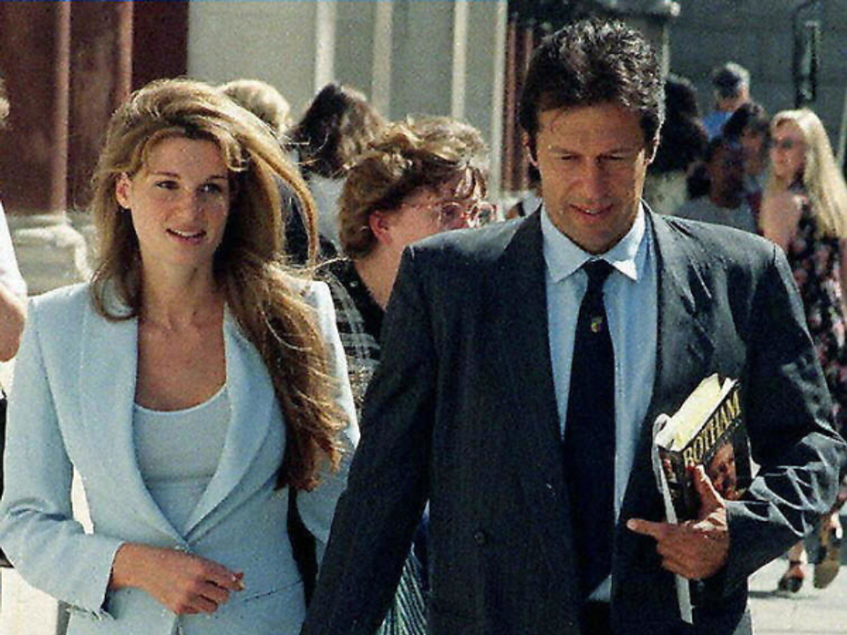 Imran Khan with his first wife Jemima Goldsmith