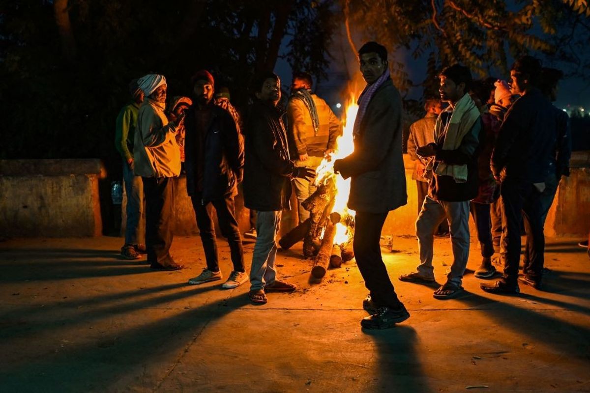 New Delhi's homeless shiver through harsh cold snap