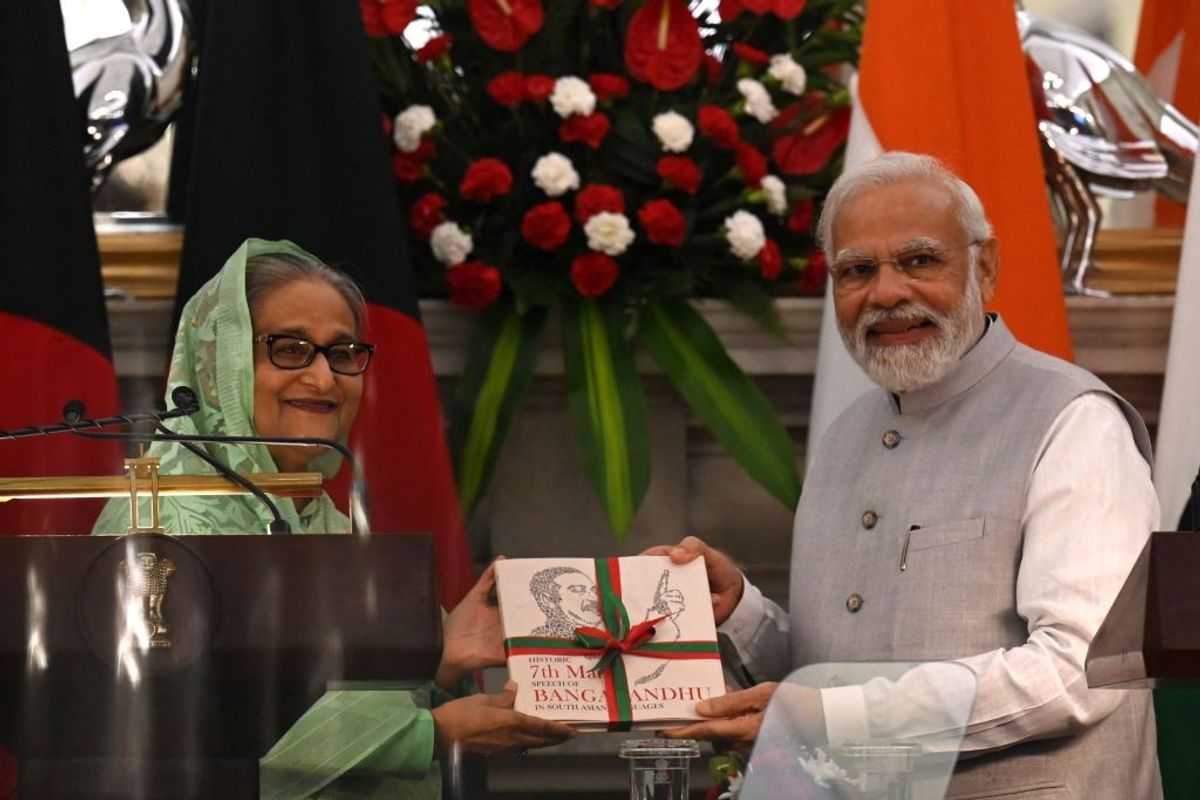 India and Bangladesh prime ministers