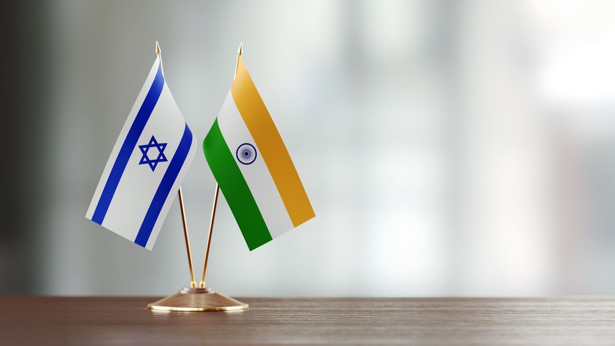 India and Israel flags