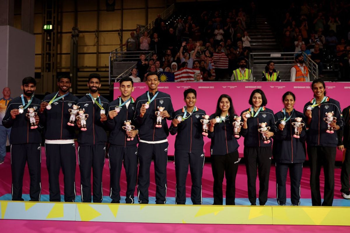 India badminton team at Commonwealth Games 2022