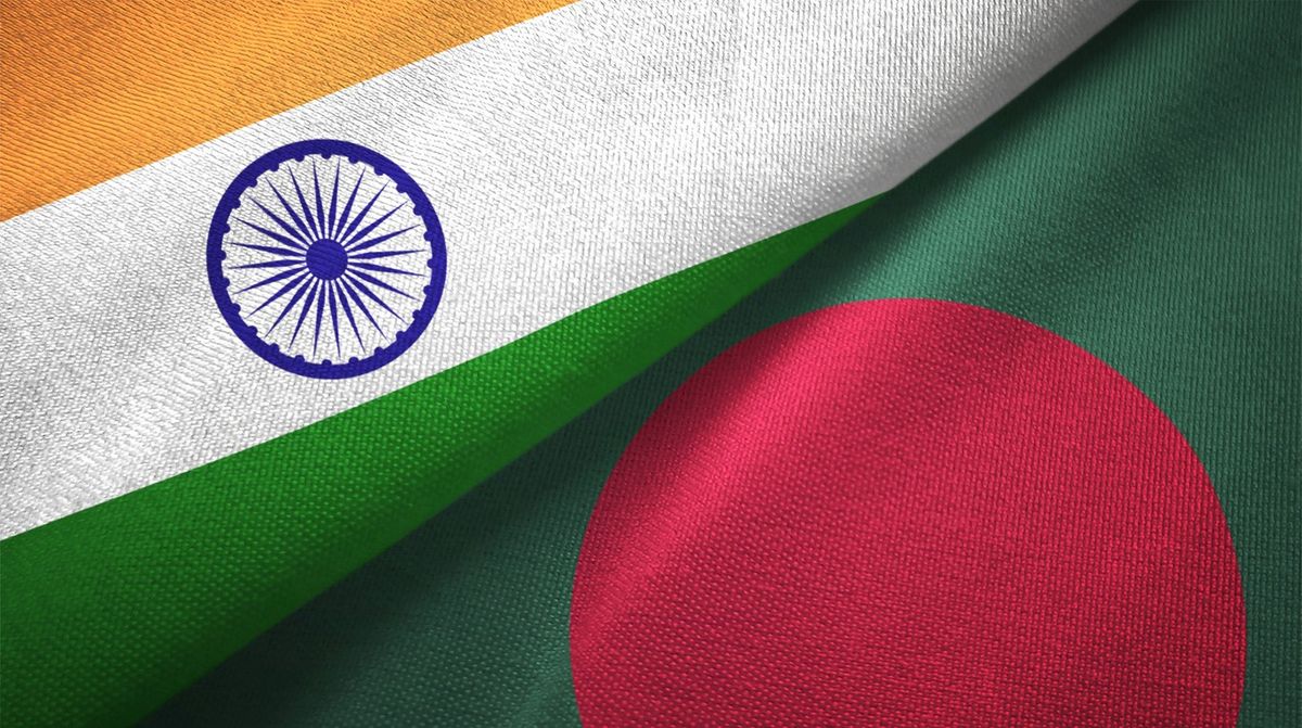 India & Bangladesh flags