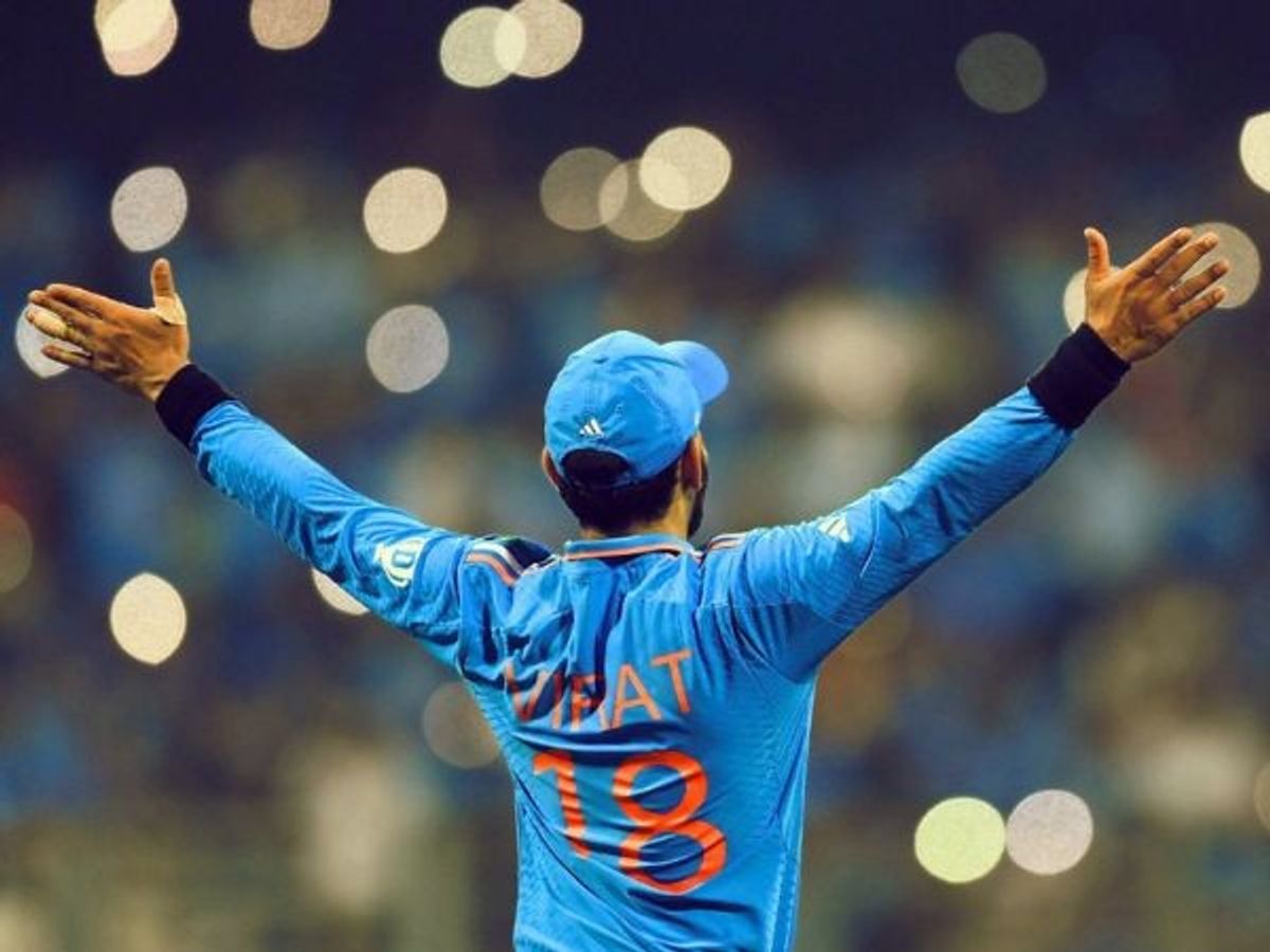 India batter Virat Kohli during a match in World Cup 2023