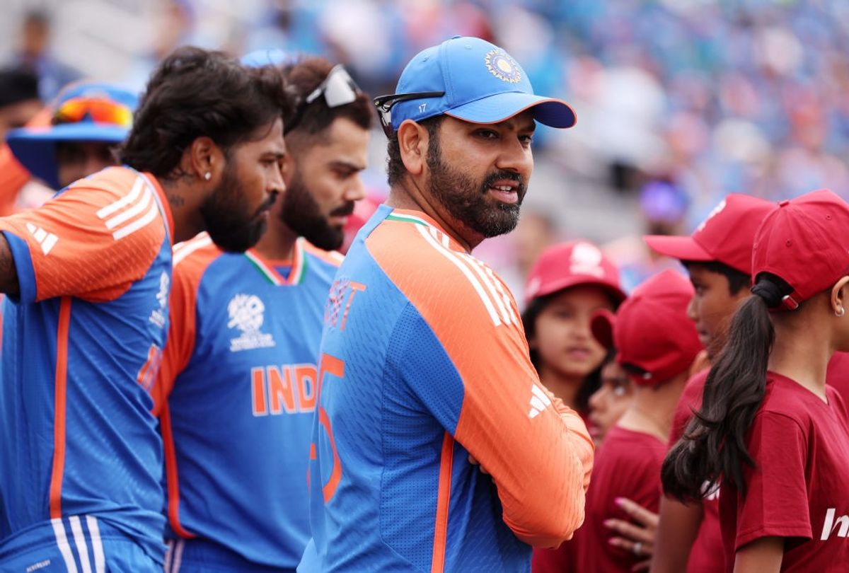 India captain Rohit Sharma and other cricketers at T20 World Cup 2024