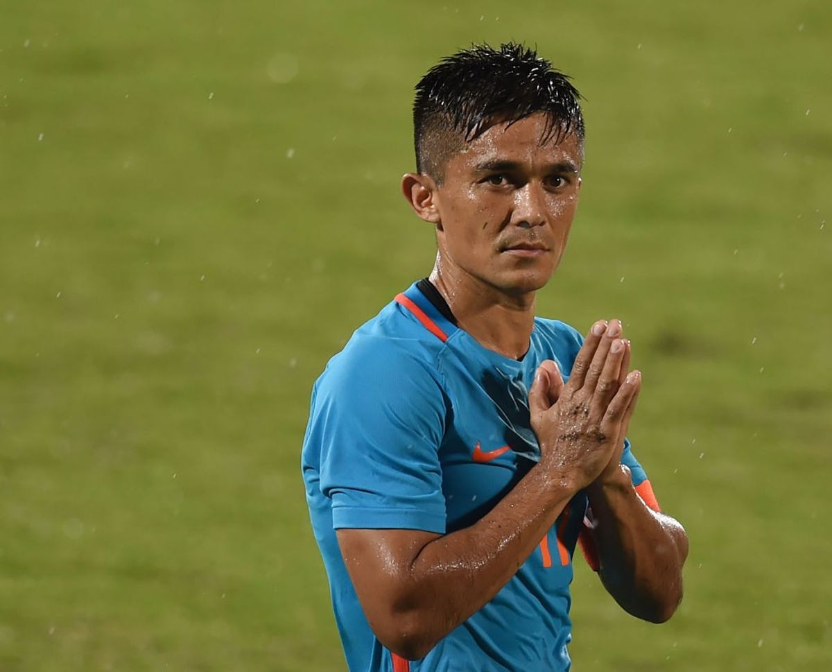 India beat Bangladesh 1-0 to keep Asian Games hopes alive as evergreen Chhetri comes to rescue