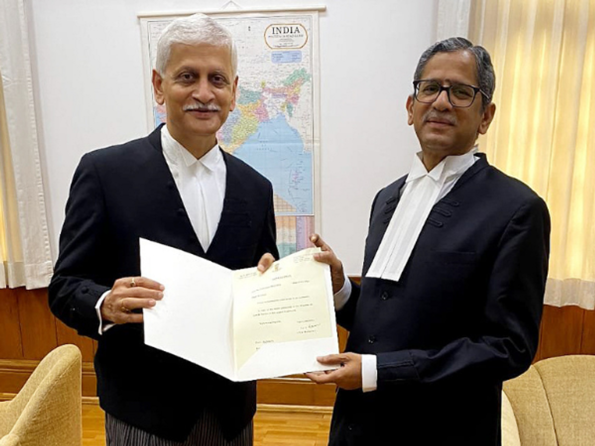 India chief justice NV Ramana with his possible successor justice UU Lalit