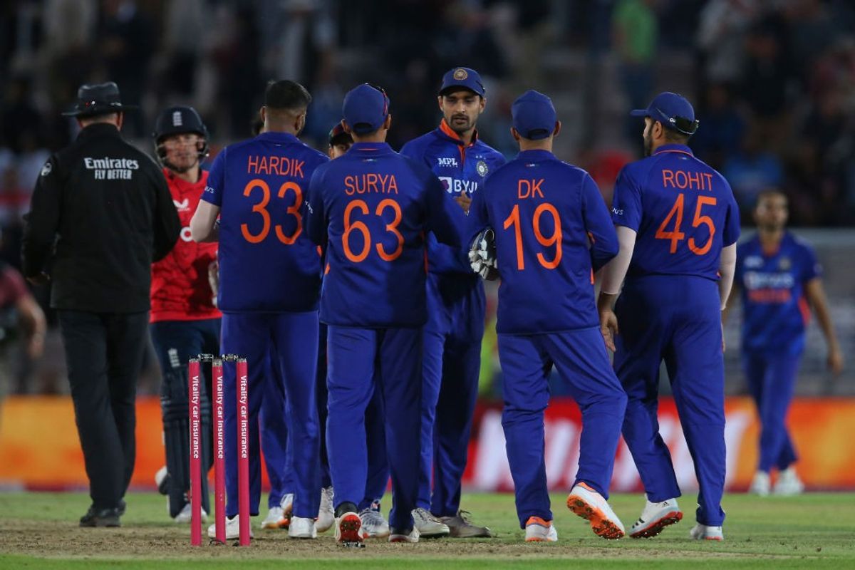 India cricketers in first T20 against England in Southampton