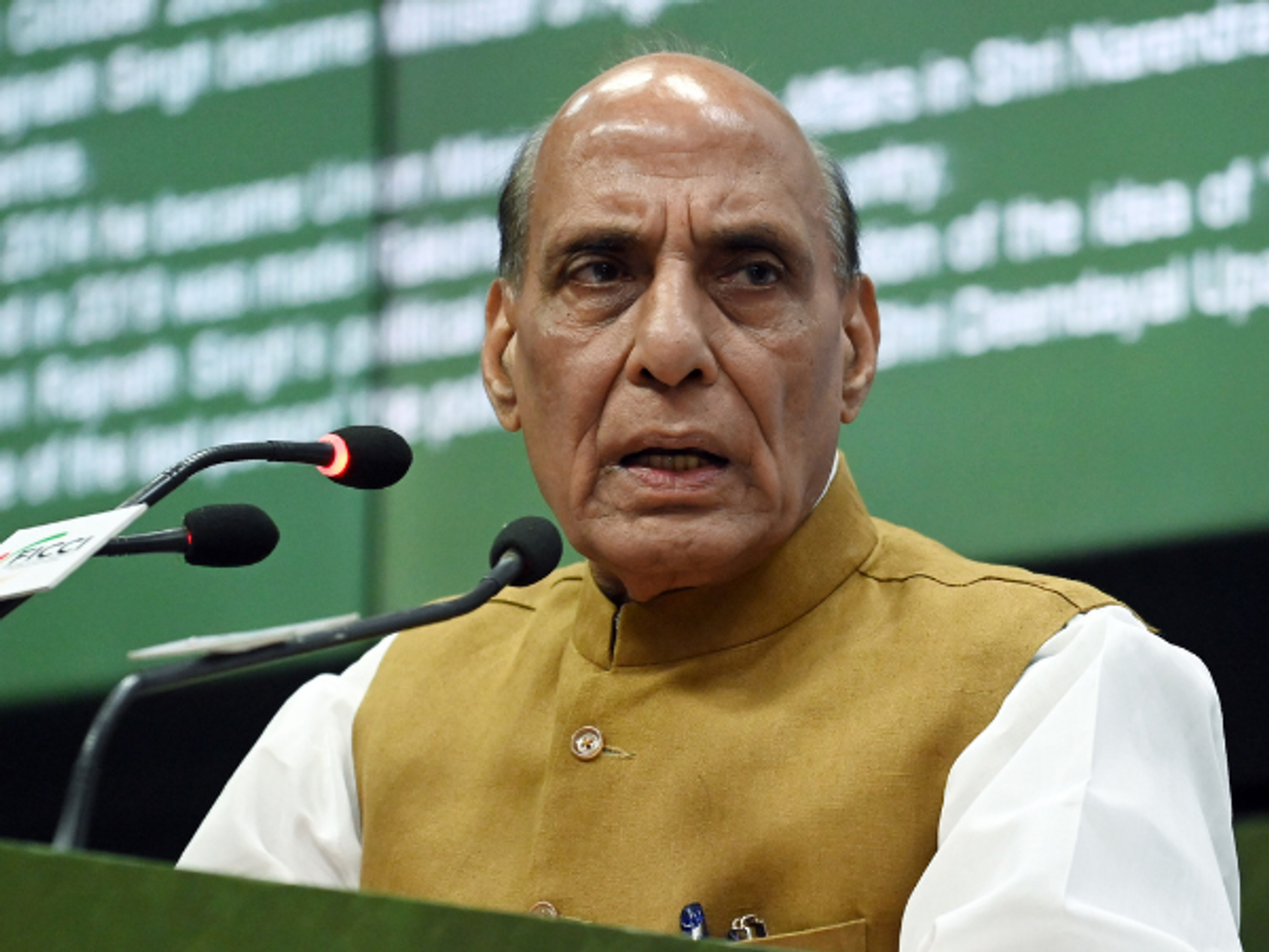 India defence minister Rajnath Singh