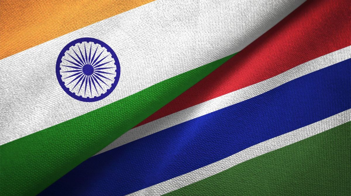India Gambia flags