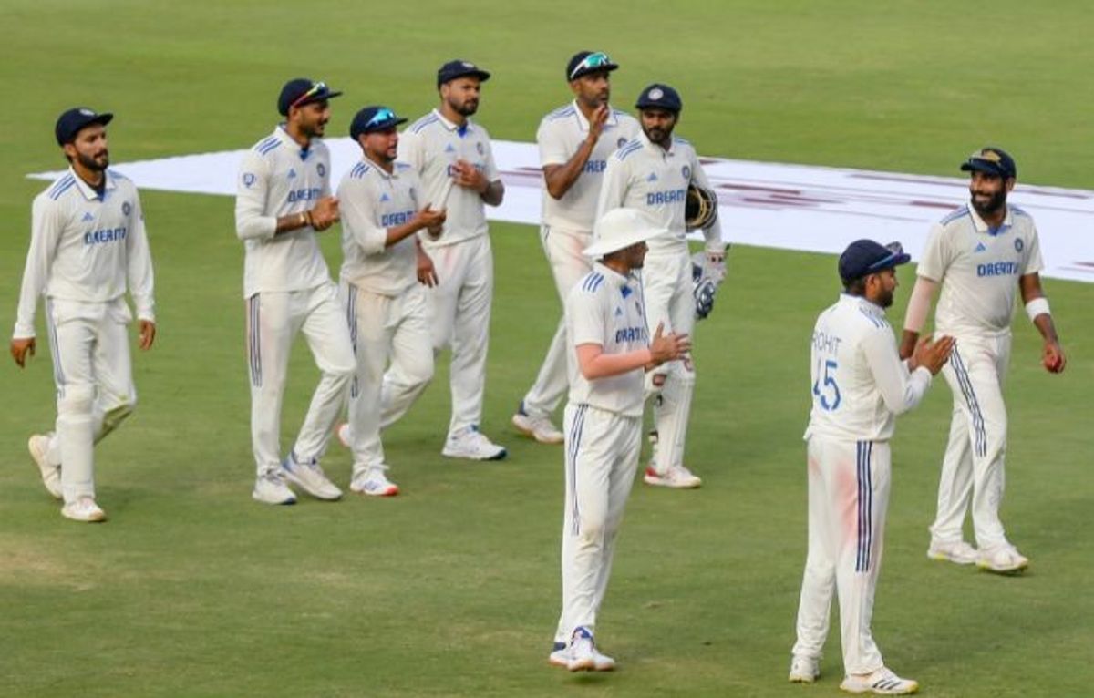 India players during the second Test match against England in Visakhapatnam.
