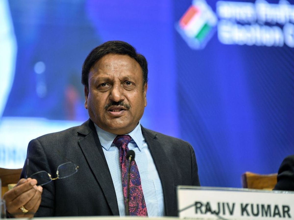 India's chief election commissioner Rajeev Kumar