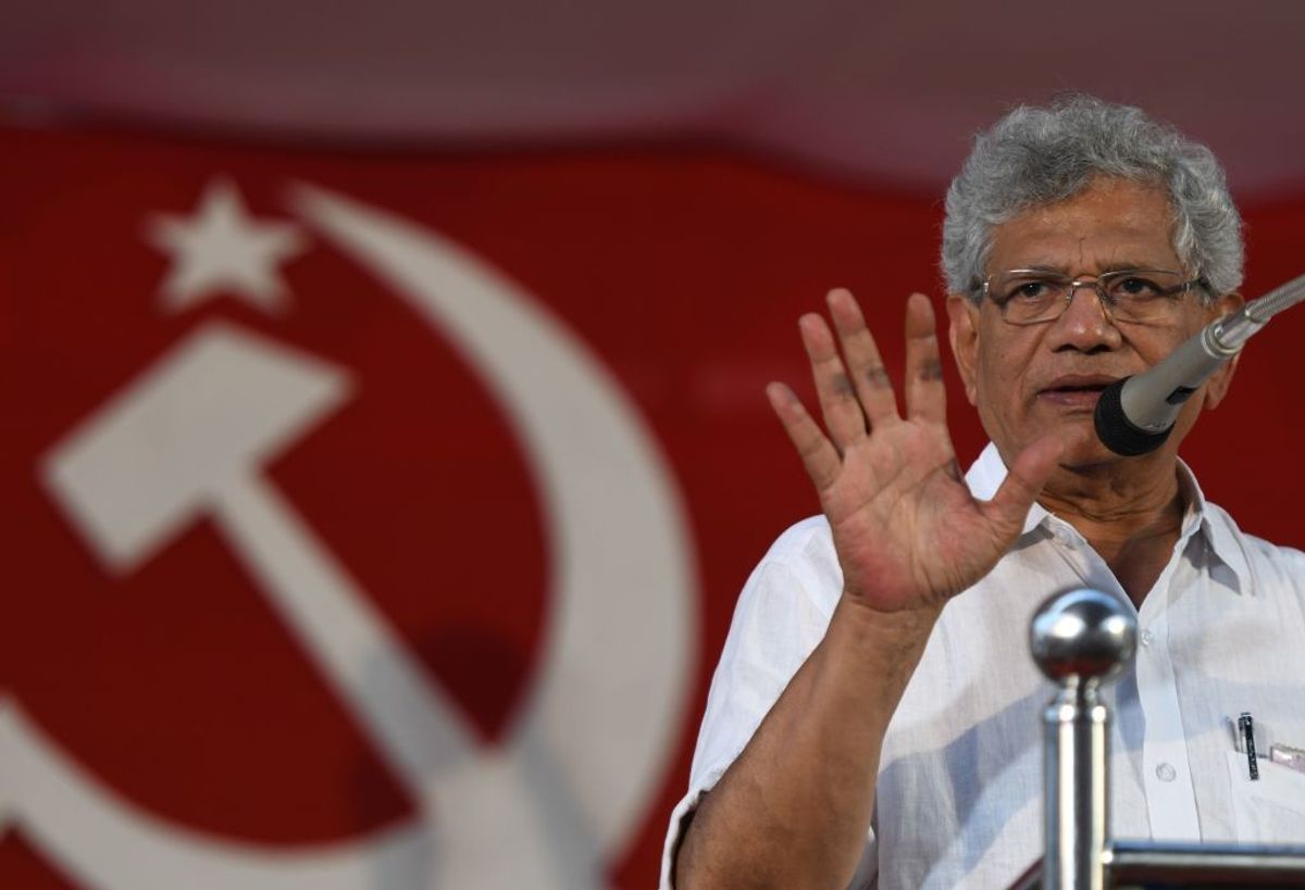 India's Communist Party (Marxist) leader Sitaram Yechury