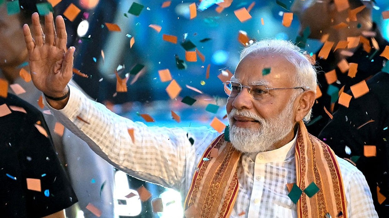 India's Prime Minister and Bharatiya Janata Party (BJP) leader Narendra Modi