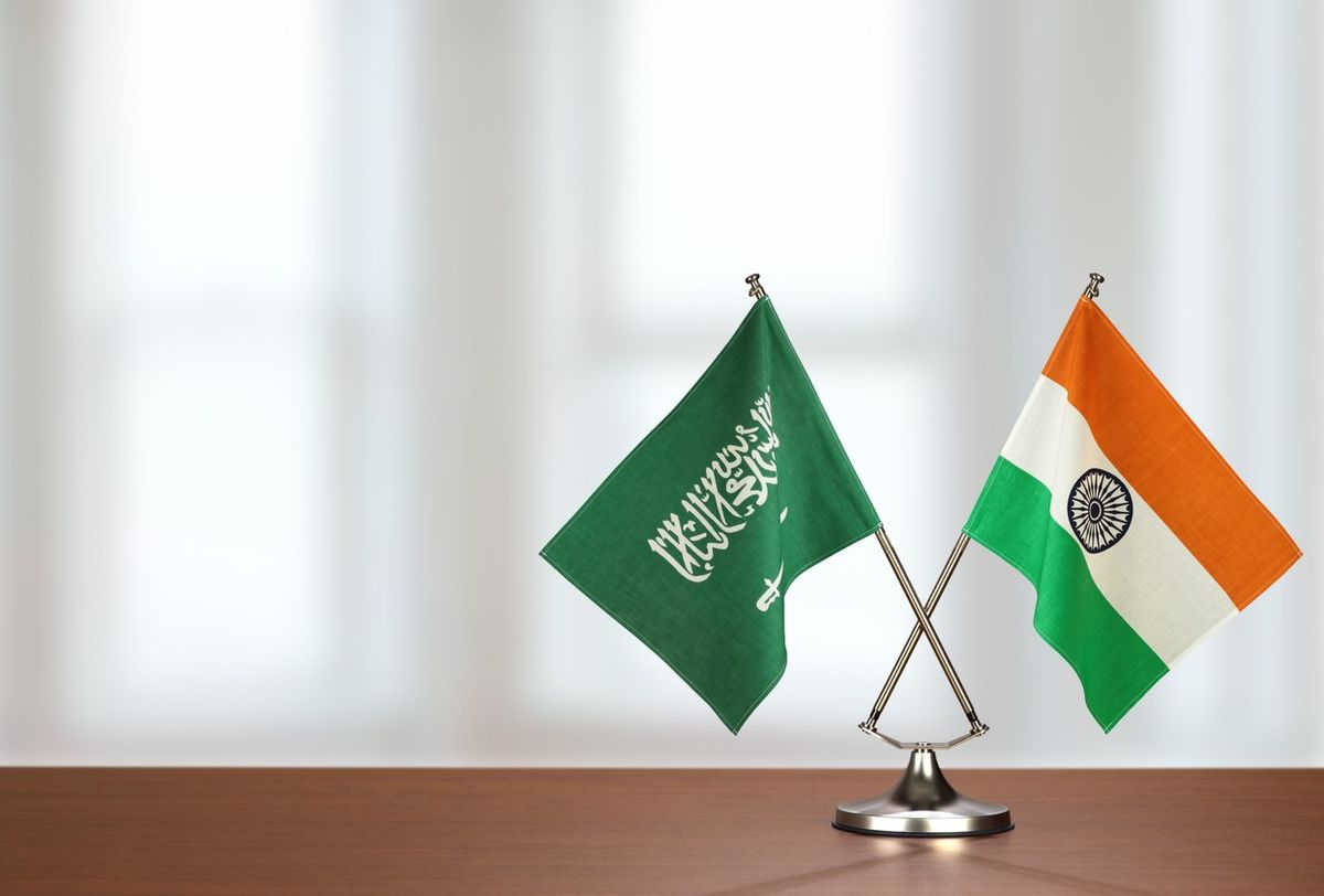India Saudi Arabia flags
