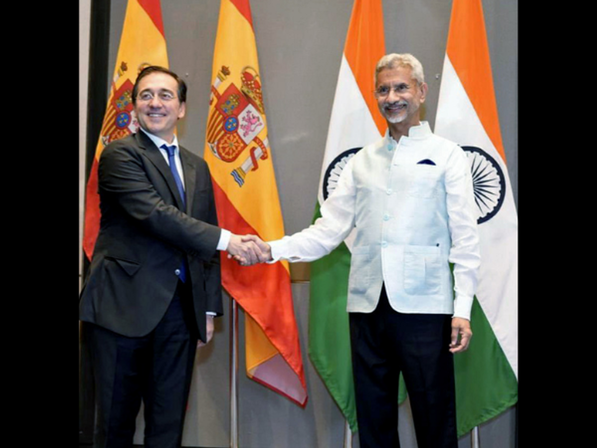 India Spain foreign ministers