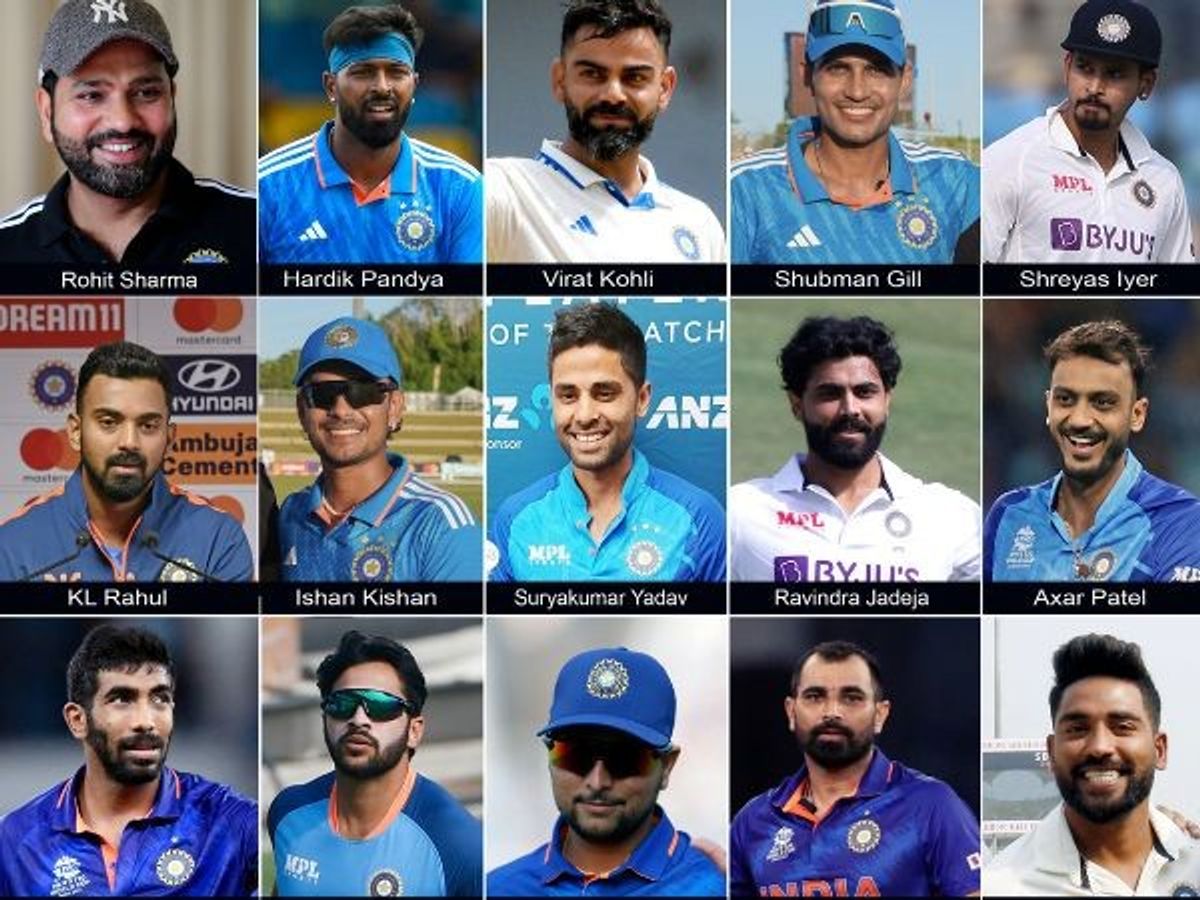 India squad for World Cup 2023