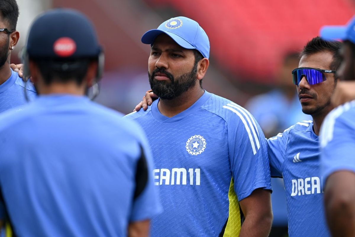 India squad with captain Rohit Sharma