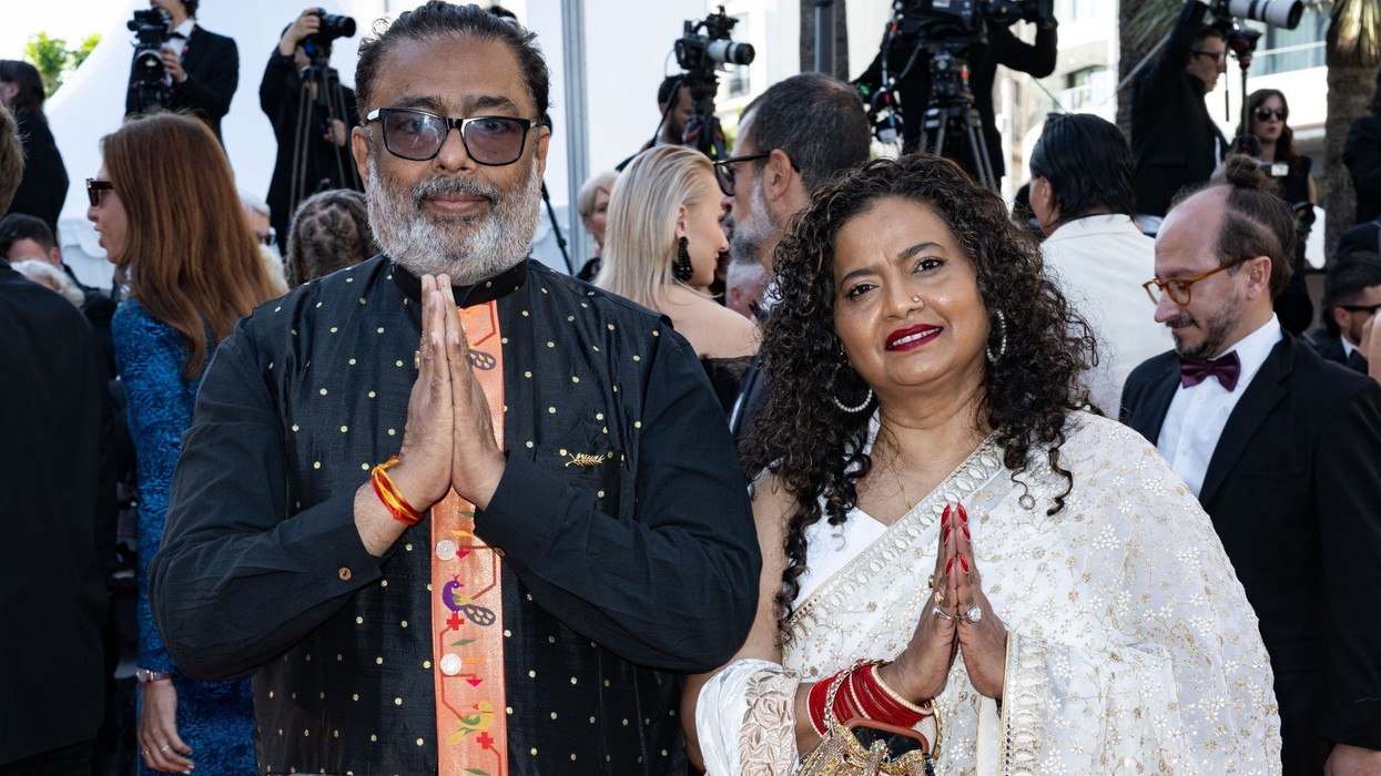 Indian American filmmaker Hemant Pandya with Nita Pednekar