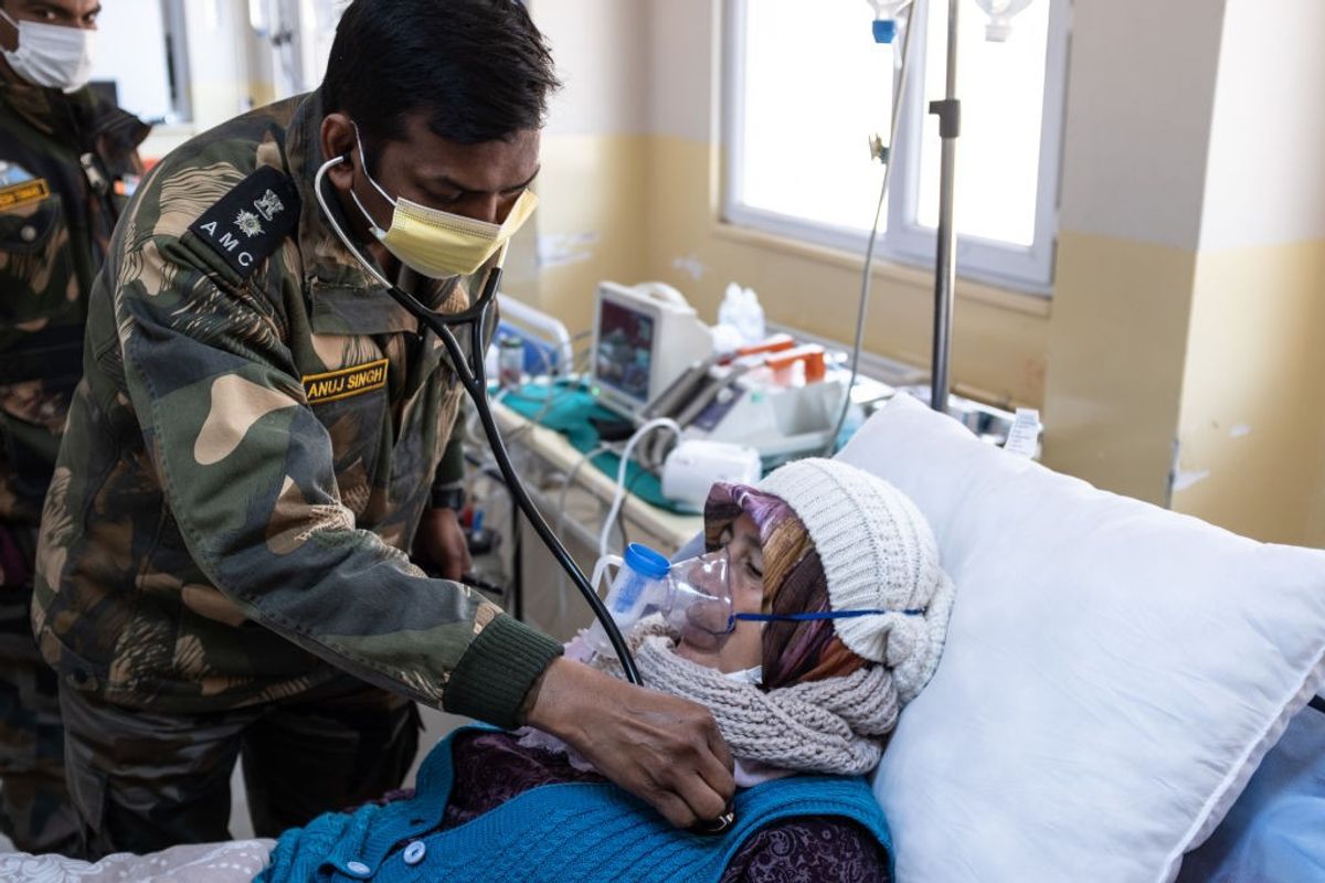 Indian Army treats people injured in Turkey earthquake