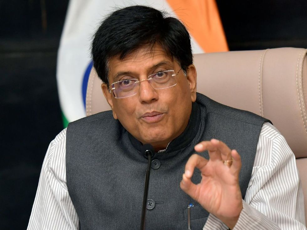 Indian commerce and industry minister Piyush Goyal