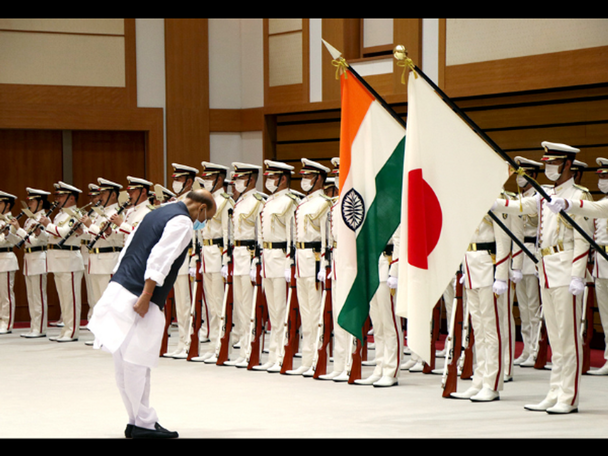 Indian defence minister Rajnath Singh in Japan