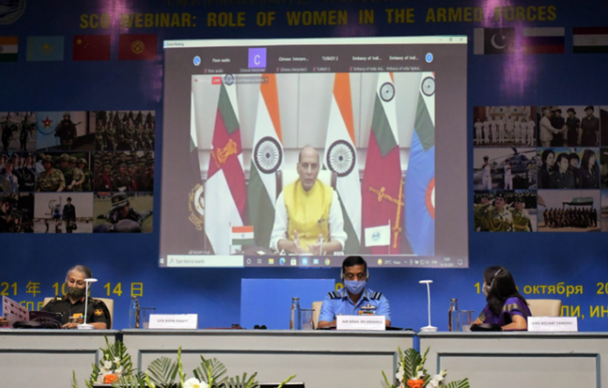 India has worked for strong women role in army: Rajnath Singh