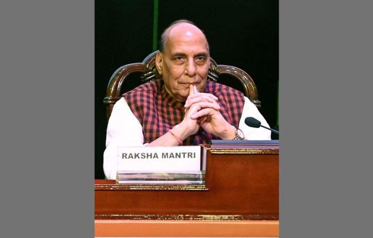 Indian defence minister Rajnath Singh