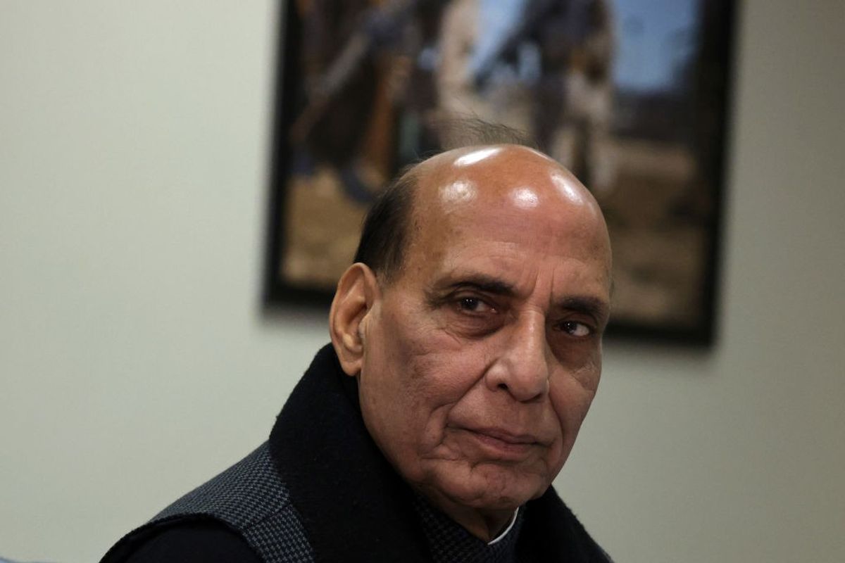 Indian defence minister Rajnath Singh