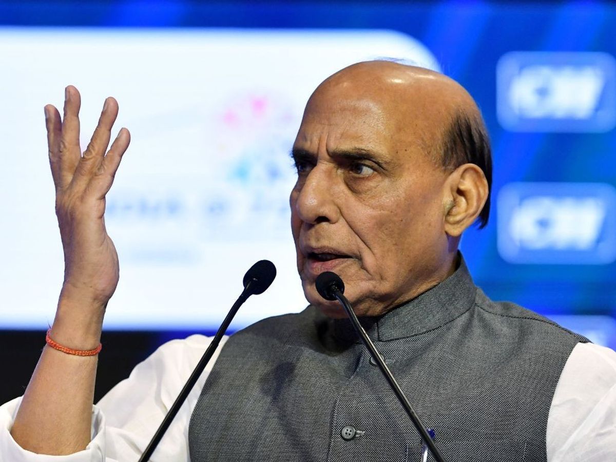 Indian defence minister Rajnath Singh