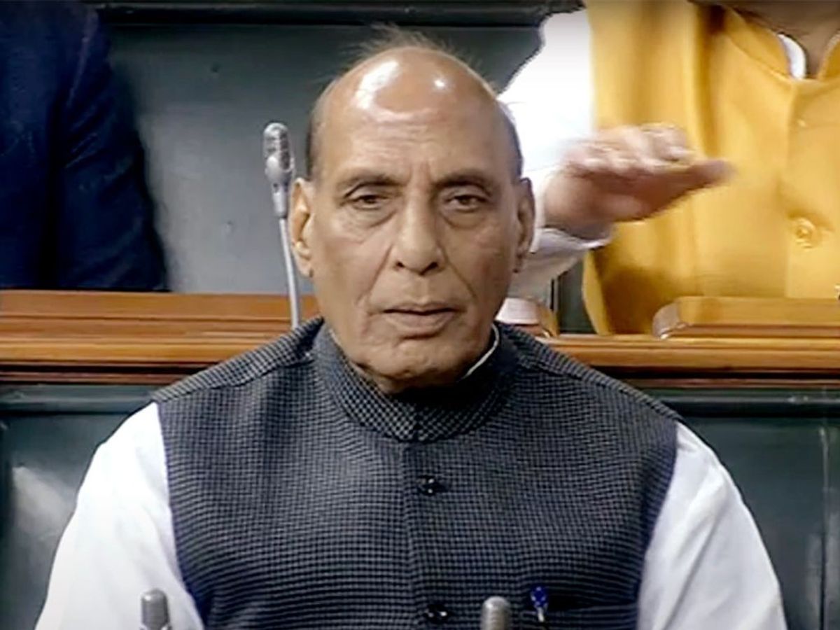 Indian defence minister Rajnath Singh