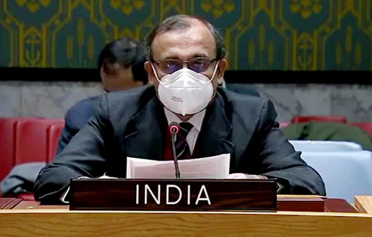 Indian diplomat at UN
